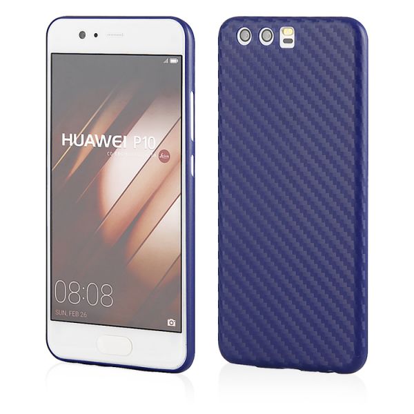 Schutzhülle "PC Carbonoptik" für Huawei P10 blau